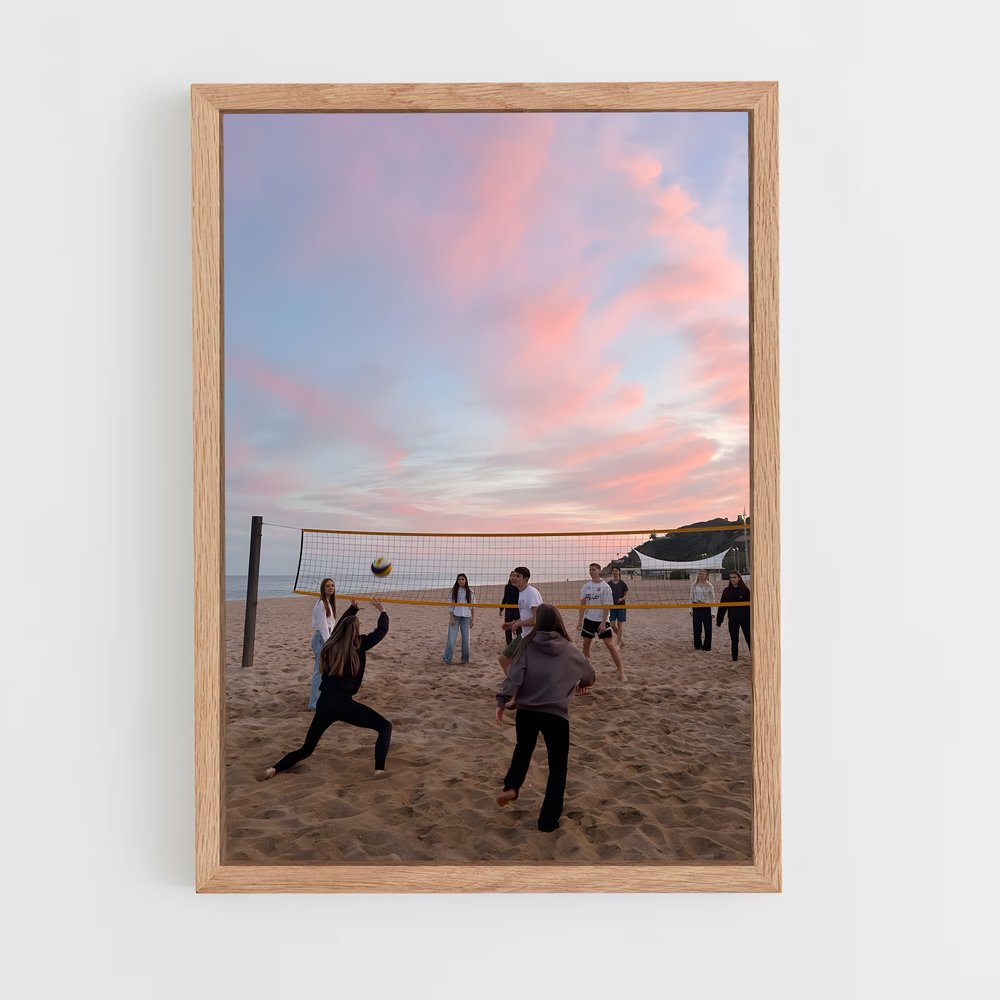 Poster Spike sur la Plage – affiche Beach-volley (vue 4)